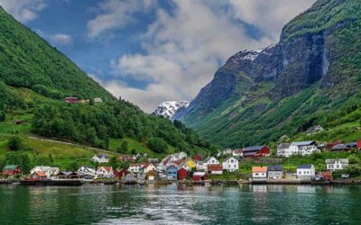 Mountains Rivers Houses Forests Village